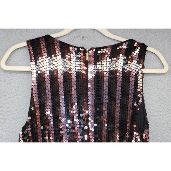 Michael Kors Allover Sequins Jumpsuit-Size Small-Pockets-Evening-Party-Belted - Picture 12 of 13